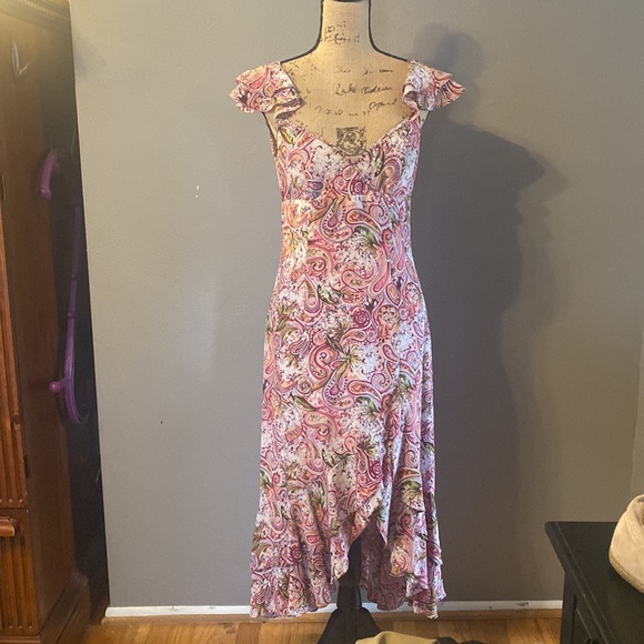 Vintage Nicole Miller Floral Dress - Picture 1 of 7